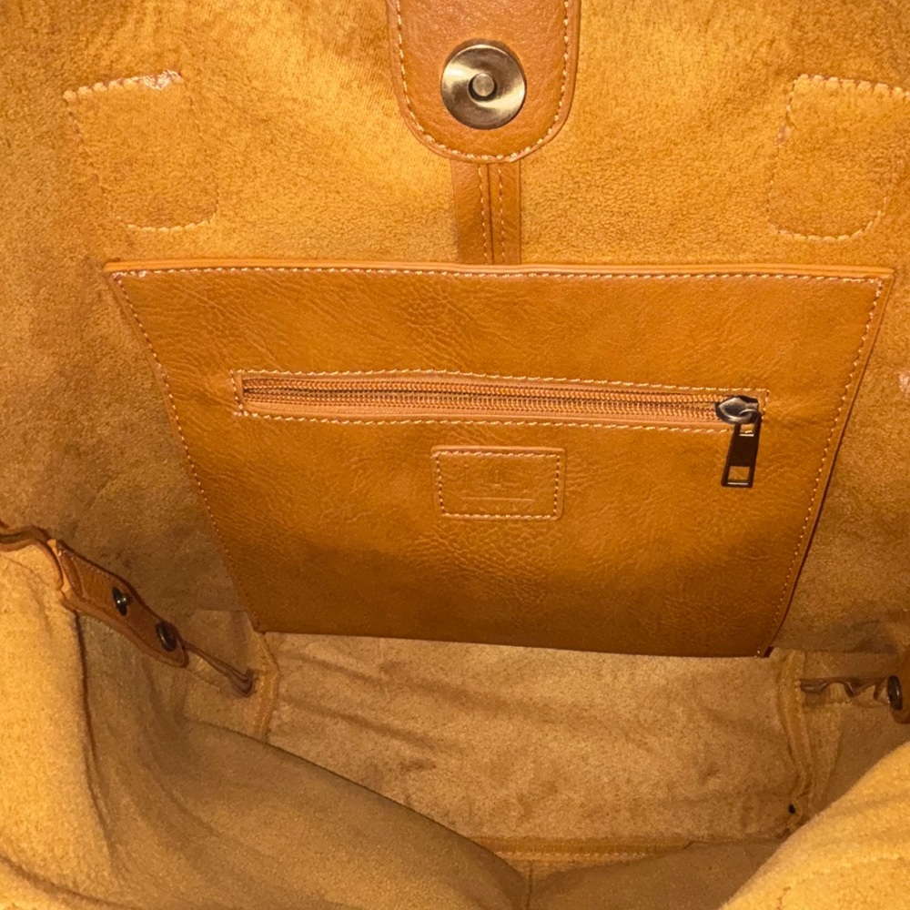 Yellow Leather Women's Bag